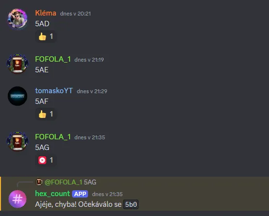 Counting bot Discord app preview